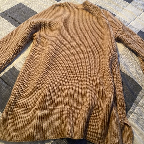 SHEIN Tan Ribbed Cardigan - Picture 2 of 3